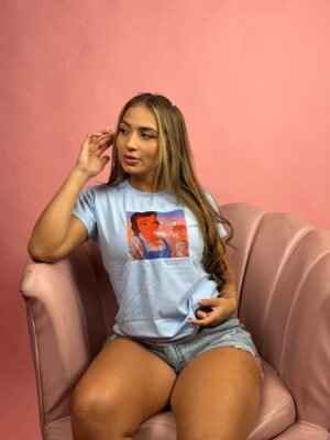 Camiseta Bella Azul Cielo - 7100022
