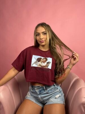 Camiseta Call Me Angel Vinotinto - 7300018