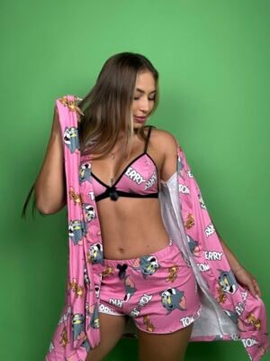 Levantadora 3 Piezas Tom y Jerry Rosa - 1700025