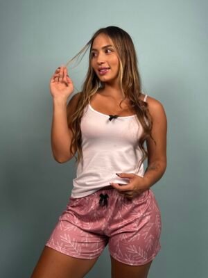Pijama Short Ramas palo de rosa - 1500086