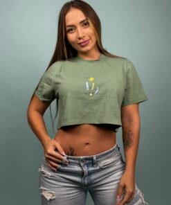 Camiseta MD Perrito Silueta Verde Oliva - 7200024