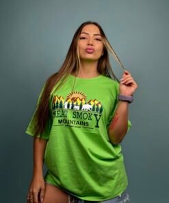 Bluson Oversize Mountains Verde Limon- 2400037