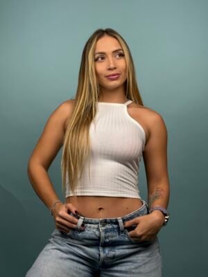 Blusa Rib Cuello Blanco - 6100149