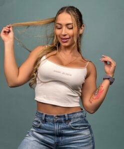 Blusa Rib Amor Propio Blanca Nude - 6100119