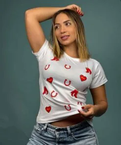 Camiseta Herradura y botas Blanco - 1201785