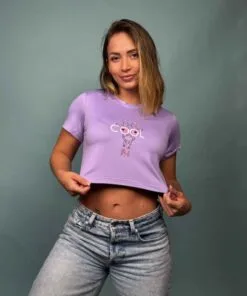 Camiseta Jirafa Cool Lila - 1100611