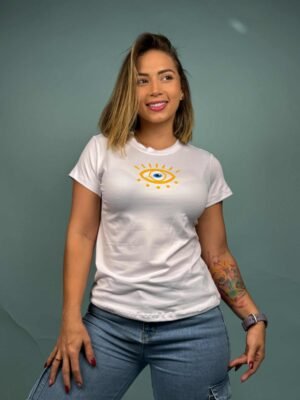 Camiseta Ojo Amarillo Blanco  - 1201826