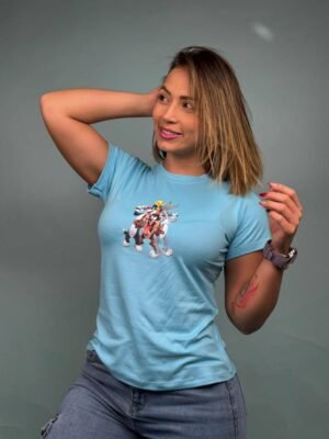 Camiseta Piolin Y sus Amigos Celeste - 1201832