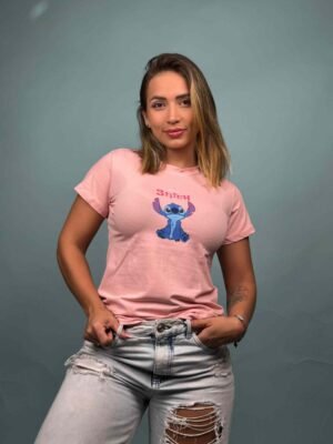 Camiseta Stich Rosado - 7100057