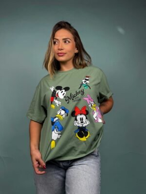 Camiseta ML Mickey and Friends Verde Oliva- 7400041