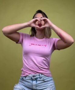 camiseta you + me rosa  - 1201931