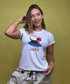 camiseta perro vaquero the sherif blanco - 1202008