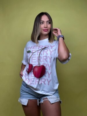 camiseta cherry cerezas blanco – 2500034