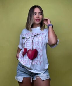 camiseta cherry cerezas blanco – 2500034