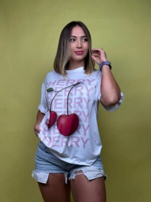 camiseta cherry cerezas blanco – 2500034