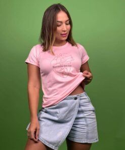 Camiseta resiliencia corazon rosa - 1202178