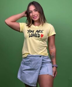 Camiseta you are loved amarillo - 1202197
