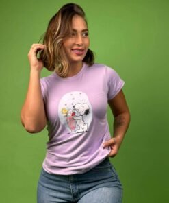 camiseta snoopy malteada lila -1202239