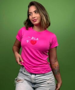 Camiseta -bla +❤️fucsia - 1202342