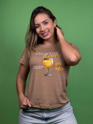 Camiseta cocktail party cafe - 1202257