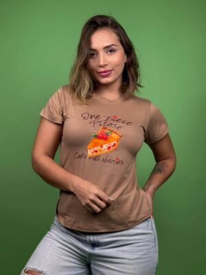 Camiseta one piece please pastel cafe  - 1202250