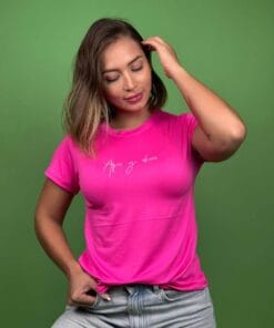 camiseta aquí y ahora fucsia - 1202287