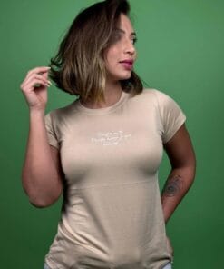camiseta confia en ti beige - 1202351