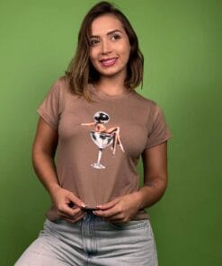 camiseta copa mujer dentro café - 1202326