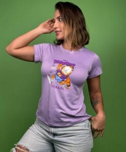camiseta garfield im a RUNNER lila - 1202276