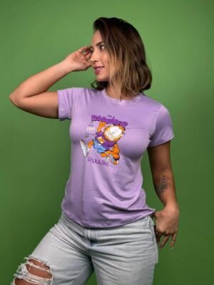 camiseta garfield im a RUNNER lila - 1202276