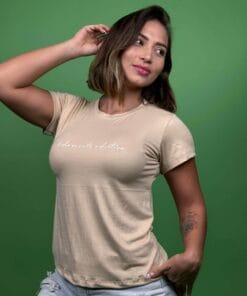 camiseta jodidamente adictiva beige - 1202350