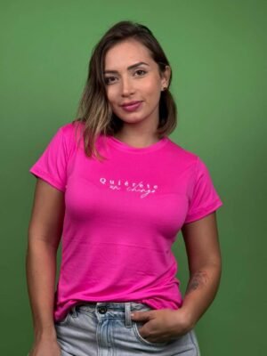 camiseta quierete un chingo fucsia - 1202286