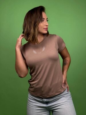 camiseta rama corazon café - 1202317