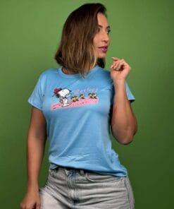 camiseta snoopy pollitos azul - 1202323