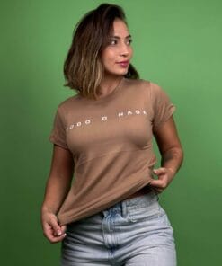 camiseta todo o nada café - 1202315