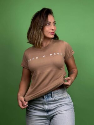 camiseta todo o nada café - 1202315