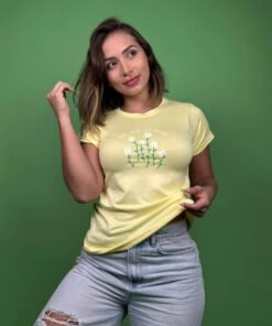 camiseta you make all things flores amarillo - 1202334