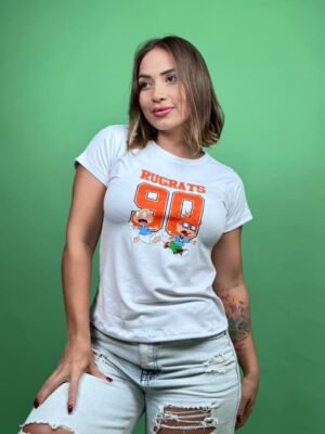 Camiseta rugrats 90 blano -1202361