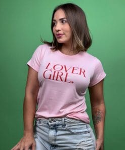 Camiseta lover girld rosa claro -1202371