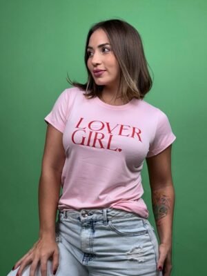 Camiseta lover girld rosa claro -1202371