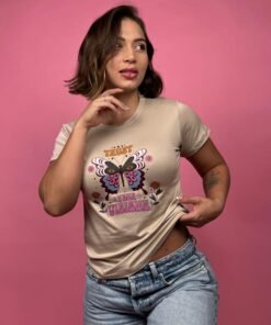 Camiseta trust mariposa beige -1202409