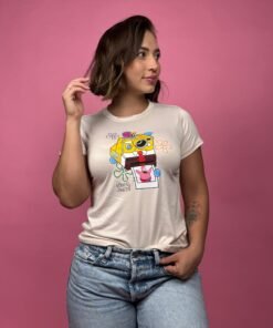 camiseta bob esponja beige -1202401