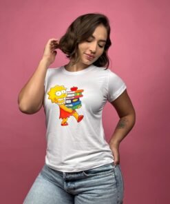 Camiseta lizza libros blanco -1202415