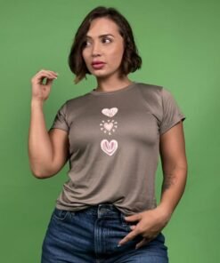 Camiseta tres corazones tierra -1202450