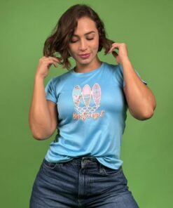 Camiseta tablas de surf azul -1202445