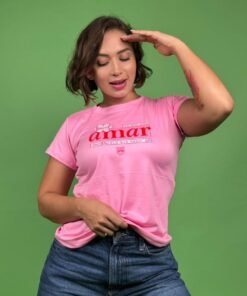 Camiseta hacer lo que amo rosa -1202453