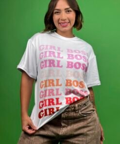 camiseta girl boss blanco - 2500051