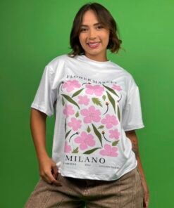 camiseta flower milano blanco - 2500057