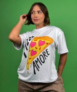 camiseta pizza blanco - 2500059