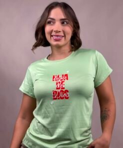 Camiseta hija de Dios verde -1202488